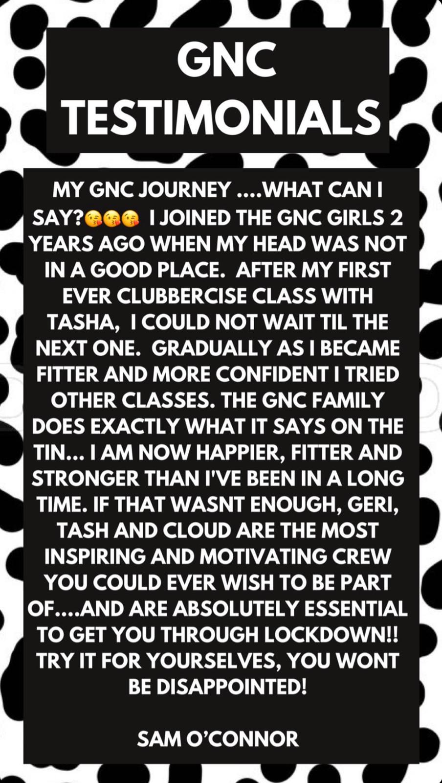 GNC Testimonial